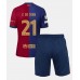 Barcelona Frenkie de Jong #21 Hjemmedraktsett Barn 2024-25 Korte ermer (+ Korte bukser)